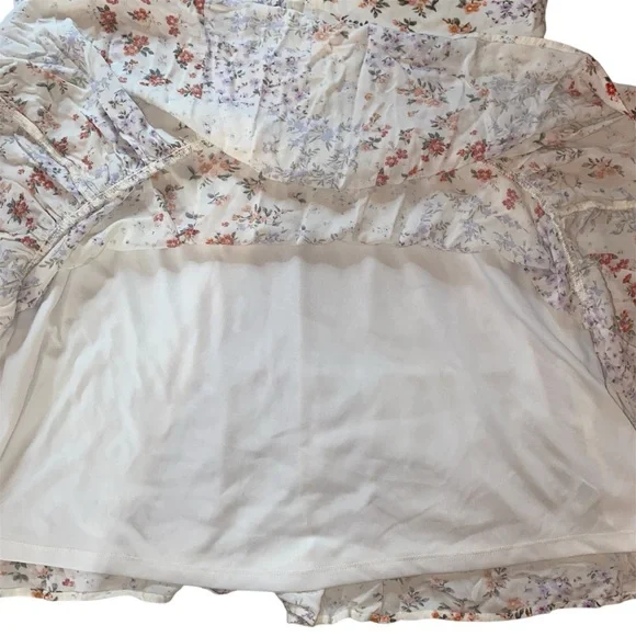 American Eagle Outfitters Floral Long Sleeve Mini Dress Large - Picture 8 of 8